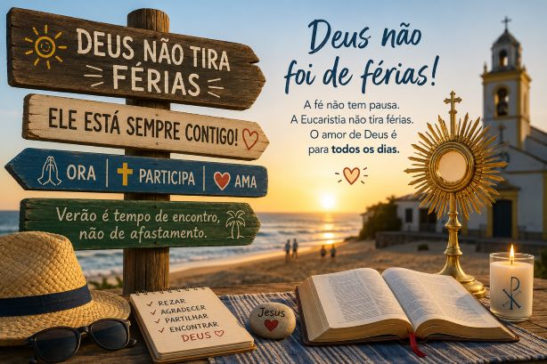 Deus não vai de férias